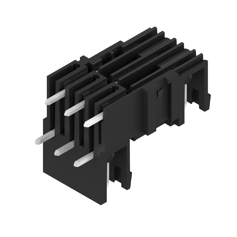 1725430000 - 6-Pole 5.08mm PCB Male Header Connector with 90° Elbow  (Pack of 50)