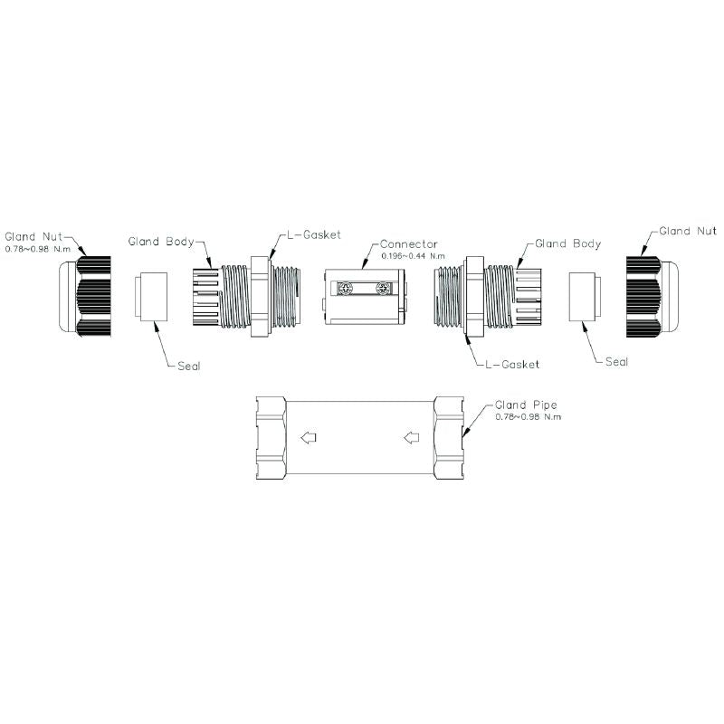 2685570000 - IP68 Rated Screw Module, 5 Poles, 50m Water Protection