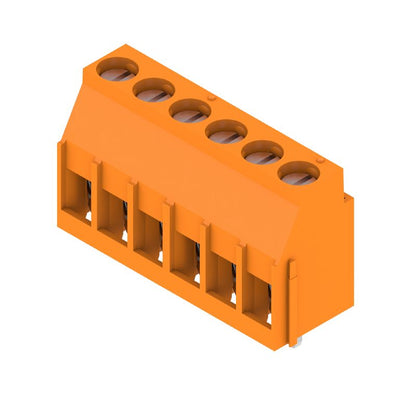 1001740000 - 5mm PCB Terminal, 6 Poles, 90° Angle, 3.2mm Pin Length  (Pack of 60)