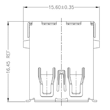 2563550000 - 90° USB 3.0 Type A Connector, 5 Gbps Transmission  (Pack of 104)