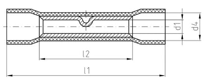 1491550000 - Red Insulated Cable Connector for 0.5-1mm² Conductors  (Pack of 100)