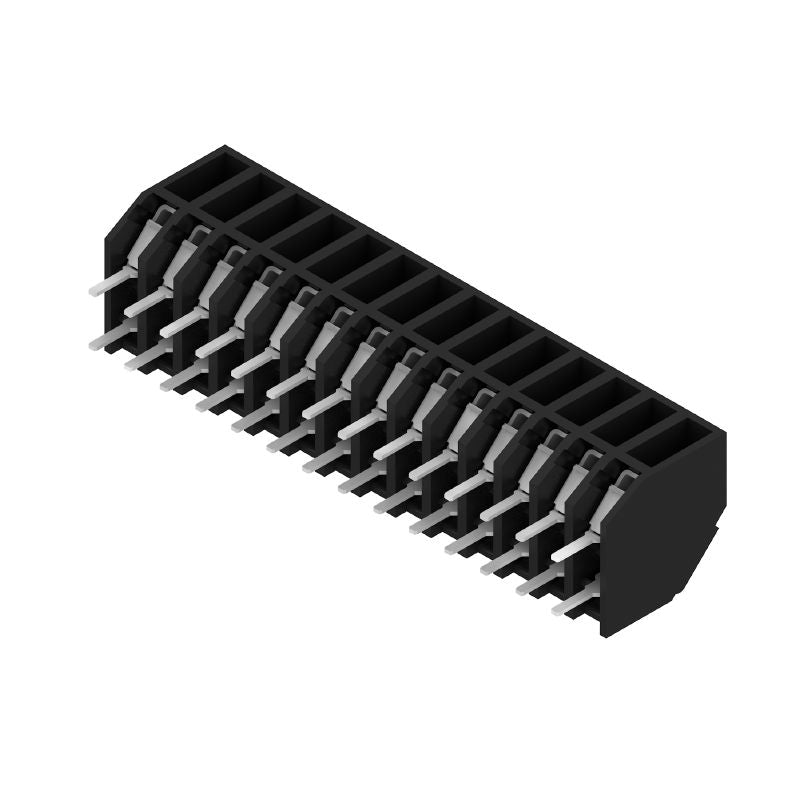 1886000000 - 3.81mm Pitch Black Terminal with 14 Poles and PUSH IN Connection  (Pack of 10)