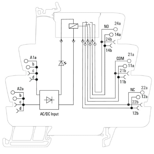2618440000 - 230VUC Relay Module with 2 AgNi Contacts, 8A Capacity  (Pack of 10)