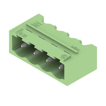 1397420000 - 5.08mm Male Header PCB Connector with 4 Poles, THT Solder  (Pack of 100)