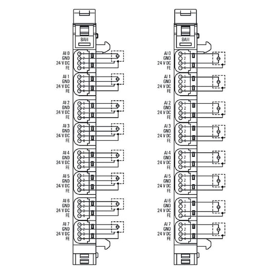 1315650000 - IP20 Remote I/O Module with 8 Analog Input Channels