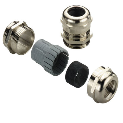 1569070000 - Nickel-Plated Brass Cable Gland, 4-8mm, IP68 Rated  (Pack of 50)