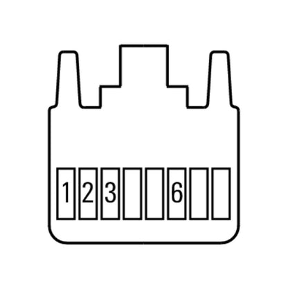 1201210050 - 0.5m Shielded RJ45 Connector with 4 Poles, IP67 Rating