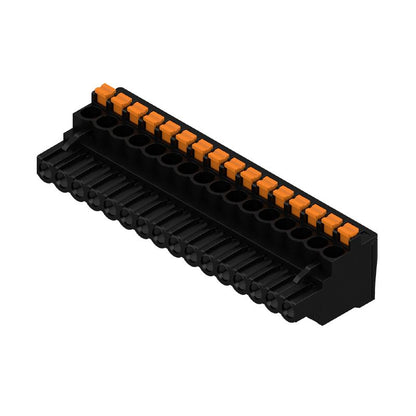 1000170001 - 5.08mm Female Plug PCB Connector with 16 Poles, 90° Angle  (Pack of 18)