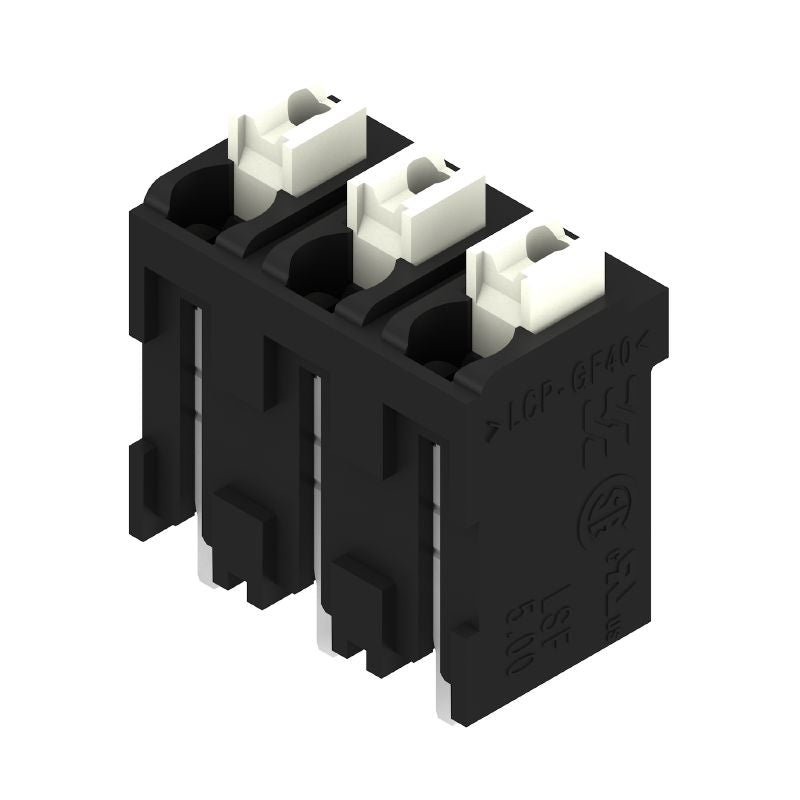 1876030000 - 5mm Black PCB Terminal, 3 Poles, 180° Orientation  (Pack of 175)
