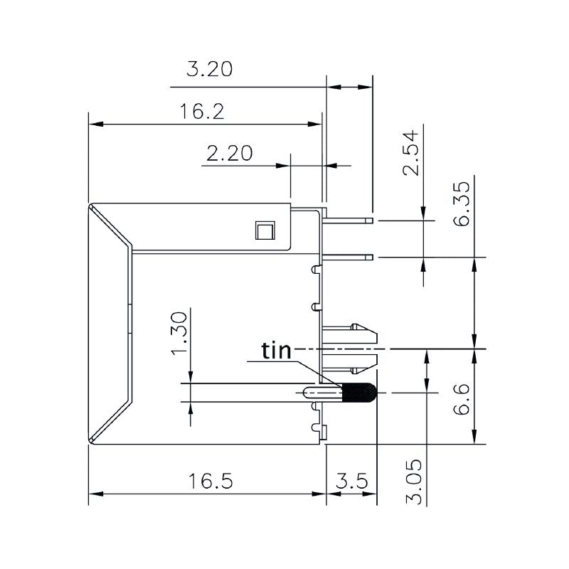 2562970000 - Cat. 5 PCB Modular Jack, 180° Angle, RoHS Compliant  (Pack of 200)