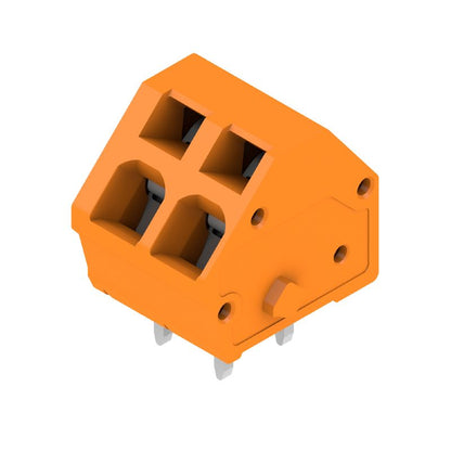 1913780000 - 5mm PCB Terminal, 2 Poles, Orange Tension-Clamp Connection  (Pack of 100)