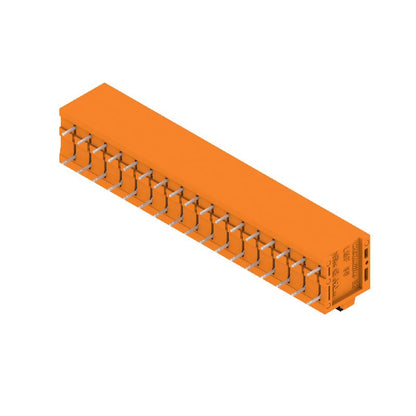 1331870000 - 5mm Pitch Orange PCB Terminals, 17 Poles, 90° Angle  (Pack of 15)