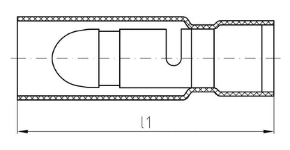 1492080000 - Blue Insulated Cable Connector for 1.5-2.5 mm² Conductors  (Pack of 100)
