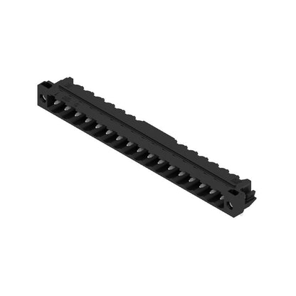 1840500000 - 5mm 17-Pole Black PCB Connector with Solder Flange  (Pack of 18)