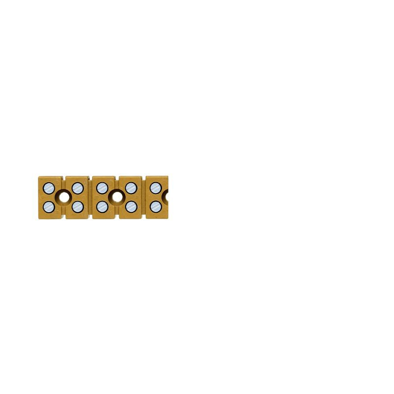 0274120000 - 10-Connection Yellow Terminal Strip, 2.5 mm², 24 A, 400 V  (Pack of 50)