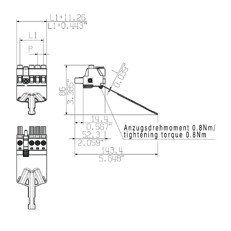 2627540000 - 10.16mm Female PCB Connector with 4 Poles, RoHS Compliant  (Pack of 20)