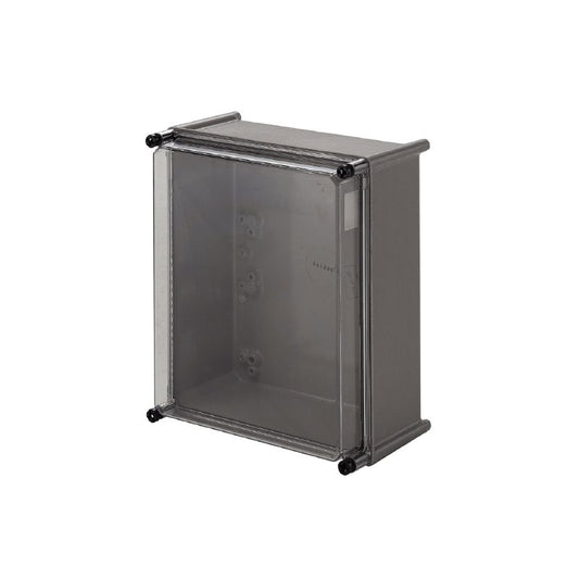 0500800000 - Lightweight 372mm Polyester Enclosure, Grey & Transparent Design