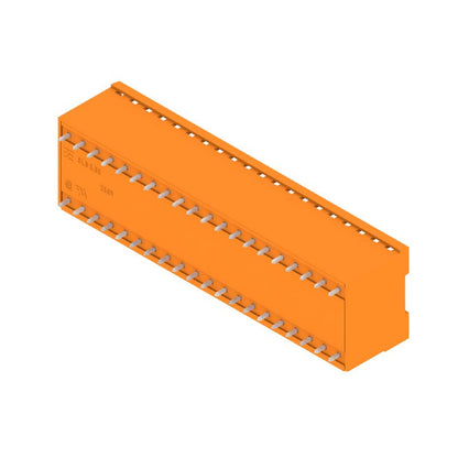 1602570000 - 40-Pole Orange PCB Header Connector, 180° Angle, 3.2mm Pins  (Pack of 10)