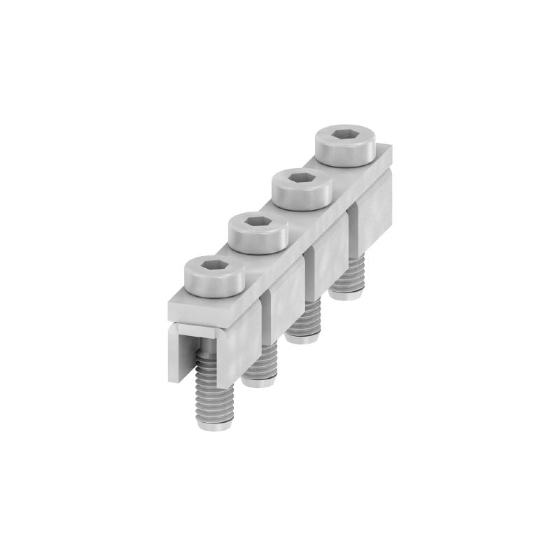 9531290000 - 4-Pole Silver Grey Cross-Connector, 192A, 20.50mm Pitch  (Pack of 5)