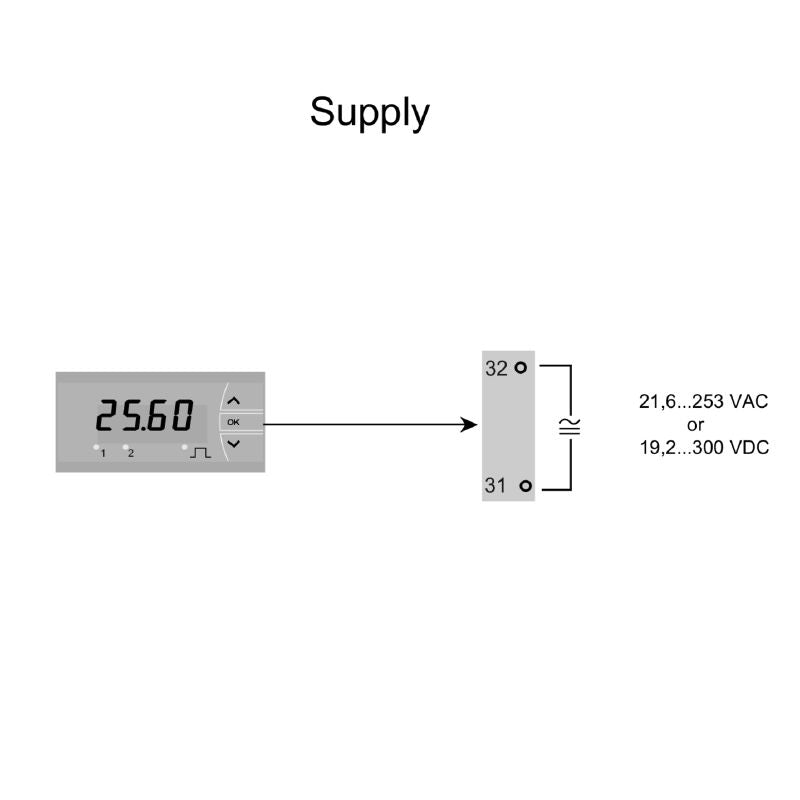 2920070000 - ACT20D Display, IP65, -1999 to 9999 Range, LED Output
