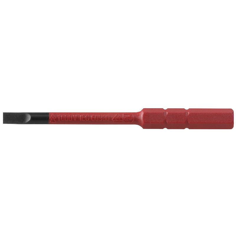 2433170000 - VDE Insulated 0.5mm Slotted Screwdriver Bit Insert