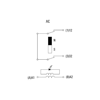 1220020000 - 115V AC Relay with NC Contact and Test Button  (Pack of 10)