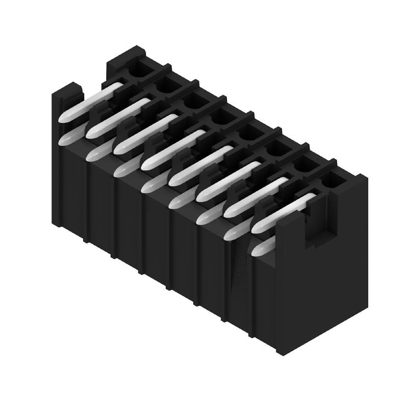 1359640000 - 16-Pole Male Header Connector, 90-Degree Angle, Black Finish  (Pack of 235)