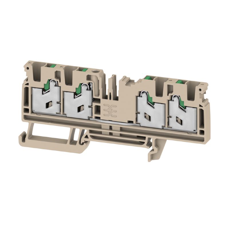 2874860000 - S4C 4 Snap-in 4-Connection Terminal Block, 32A, Beige  (Pack of 50)