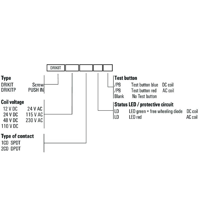 2476780000 - 24V AC Relay Module with Test Button and 10A Capacity  (Pack of 10)