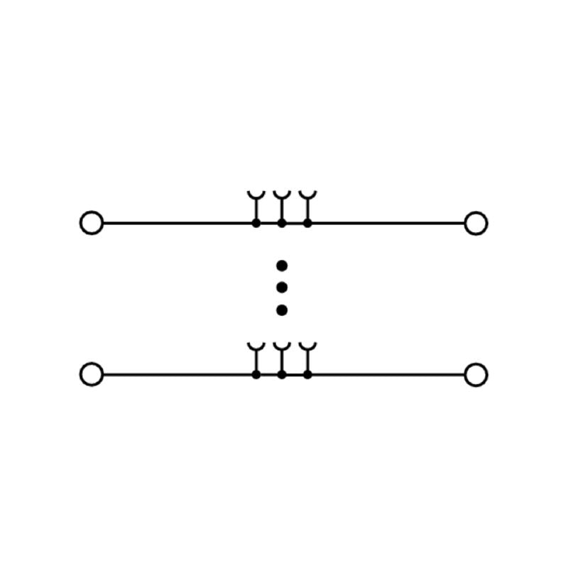 1781730000 - Dark Beige 4mm² Feed-Through Terminal Block, 24A, 800V
