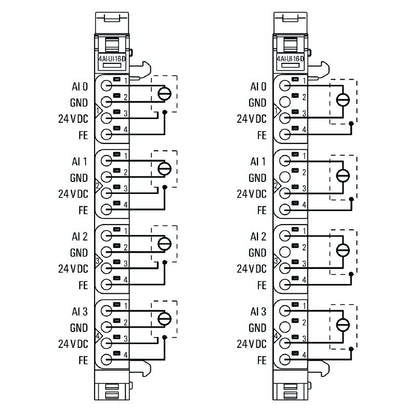 1315690000 - 4-Channel IP20 Analog I/O Module, 16 Bit Resolution
