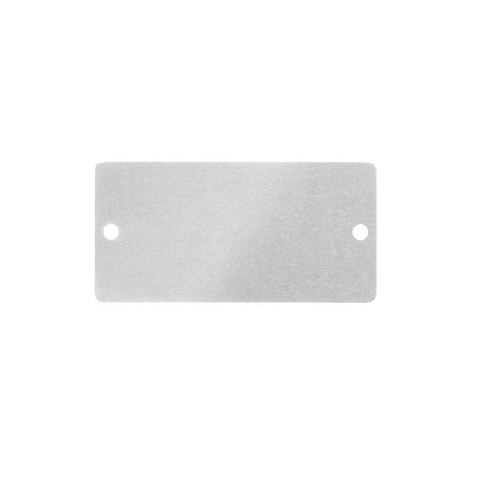 1474220000 - Chrome-Coated Aluminum Device Marker 30x60 mm, RoHS Compliant
