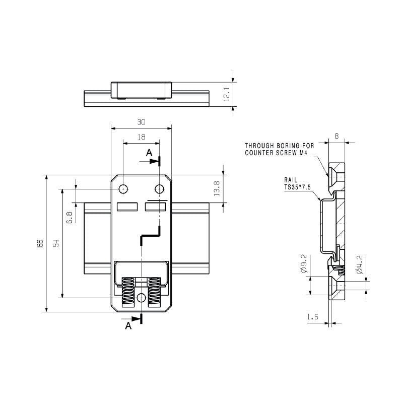 1168970000 - MTA 30 BK Electronic Housing with Mounting Flange  (Pack of 45)