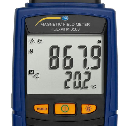 PCE-MFM 3500 - Compact Magnetometer with 30,000 G Range & Memory Storage
