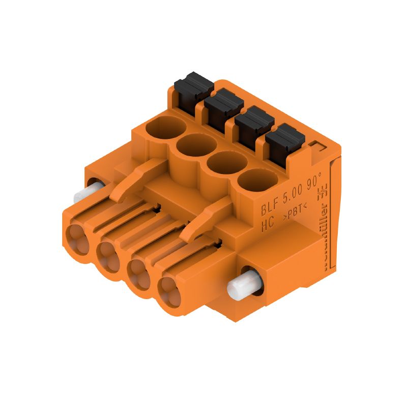 1980660000 - 5mm 4-Pole PCB Plug Connector with 90° Push-In Design  (Pack of 60)