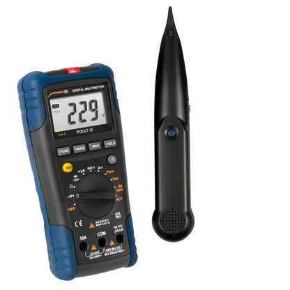 PCE-LT 12 - Versatile Voltage Tester with Cable Finder & NCV Function