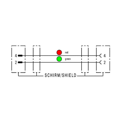 1873310500 - 5m Shielded M12 2-Pole Connection Cable