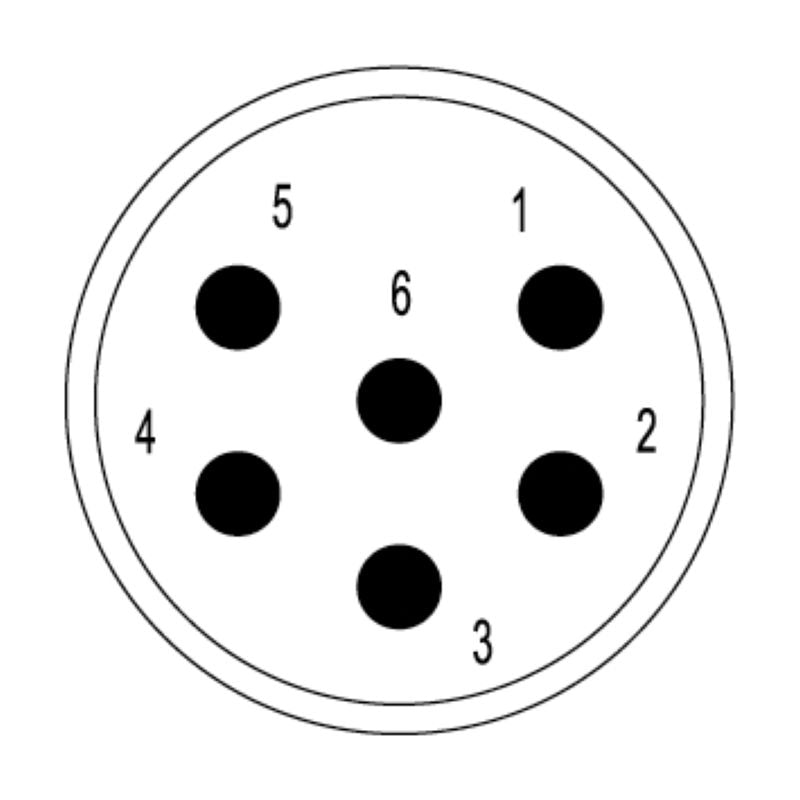 1170000000 - Durable Sensor/Actuator Connector, 6 Poles, 300V, 20A