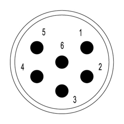 1170000000 - Durable Sensor/Actuator Connector, 6 Poles, 300V, 20A