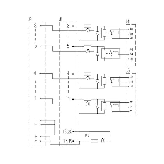 1464790000 - RSM-8H 24V Interface Relay, 130mm x 87mm x 62mm