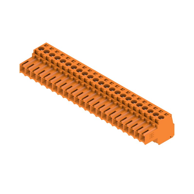 1620350000 - 23-Pole 3.5mm Female PCB Connector at 180° Angle  (Pack of 18)