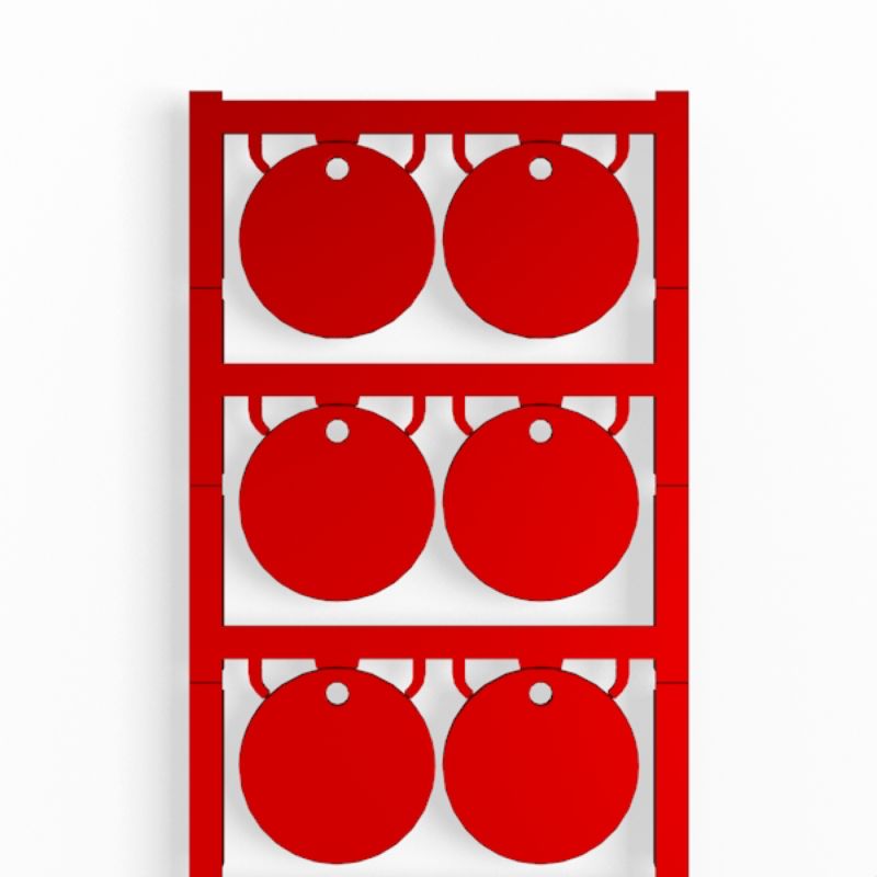 1434110000 - 30mm Red Polyamide Device Marker with 3.5mm Hole  (Pack of 60)