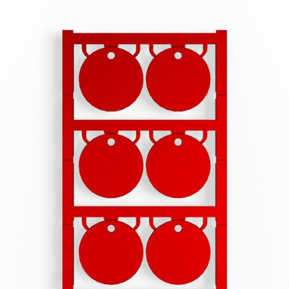 1434110000 - 30mm Red Polyamide Device Marker with 3.5mm Hole  (Pack of 60)