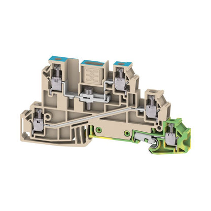 1029800000 - Dark Beige 3-Level Terminal Block, 2.5 mm², Screw Connection  (Pack of 50)