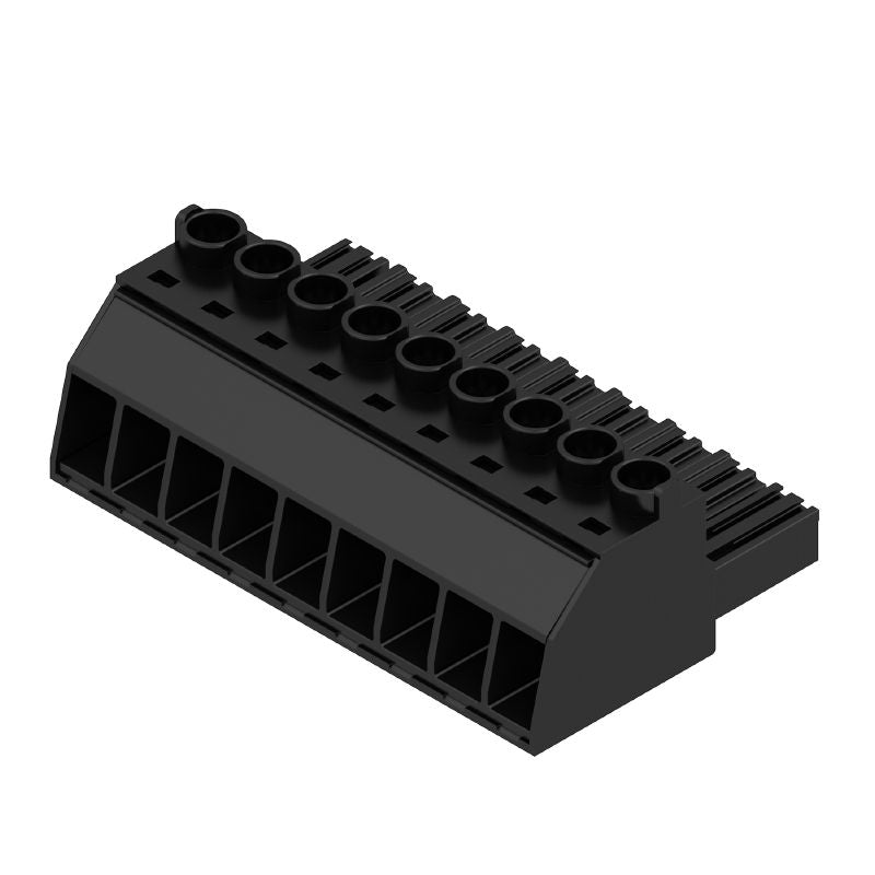 1930000000 - 7.62mm Female Plug Connector with 9 Poles, 180° Angle  (Pack of 20)