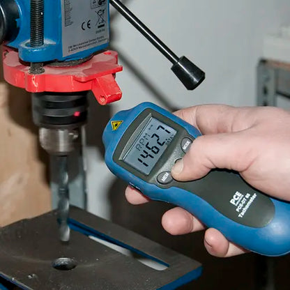 PCE-DT 65 - Digital Handheld Tachometer with Laser and Probes