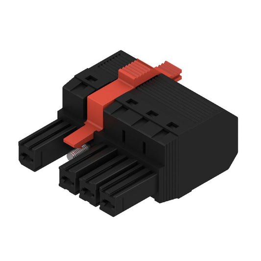 2551800000 - 7.62mm Female PCB Connector with 4 Poles, PUSH IN Technology  (Pack of 40)
