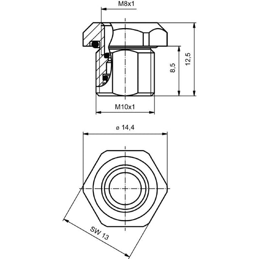 2424460000 - RoHS Compliant M8 Socket Connector, 13mm Height  (Pack of 25)