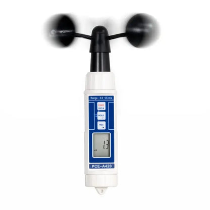 PCE-A420 - Handheld Cup Vane Air Flow Meter with Variable Units