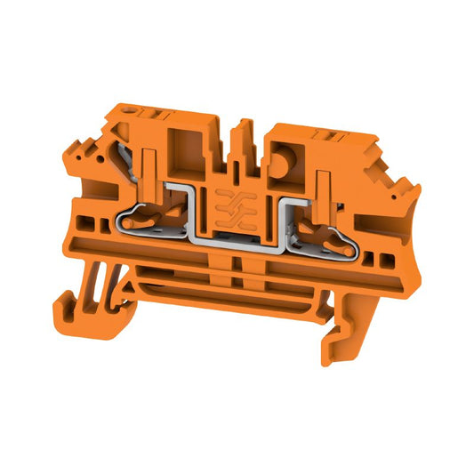2847240000 - Push-In Orange Terminal Block, 2.5 mm², 24 A, 800 V  (Pack of 100)